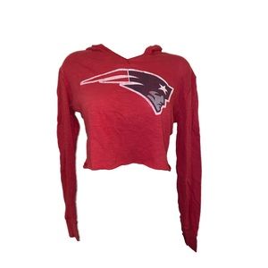 47 Brand Patriots custom cropped hoodie